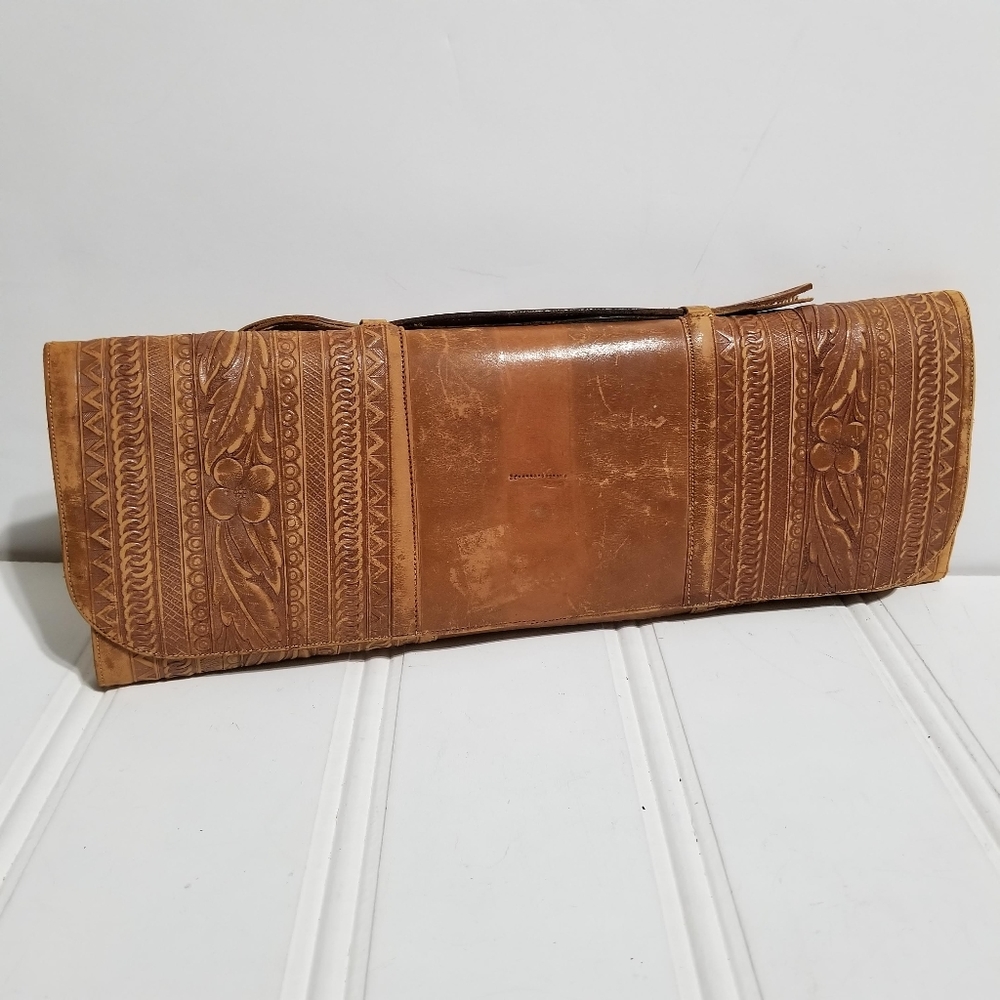 Leather Parchment Paper Holder